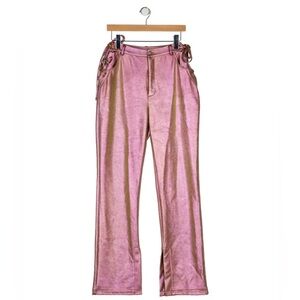 Nicholas wide leg hot pants in metallic pink